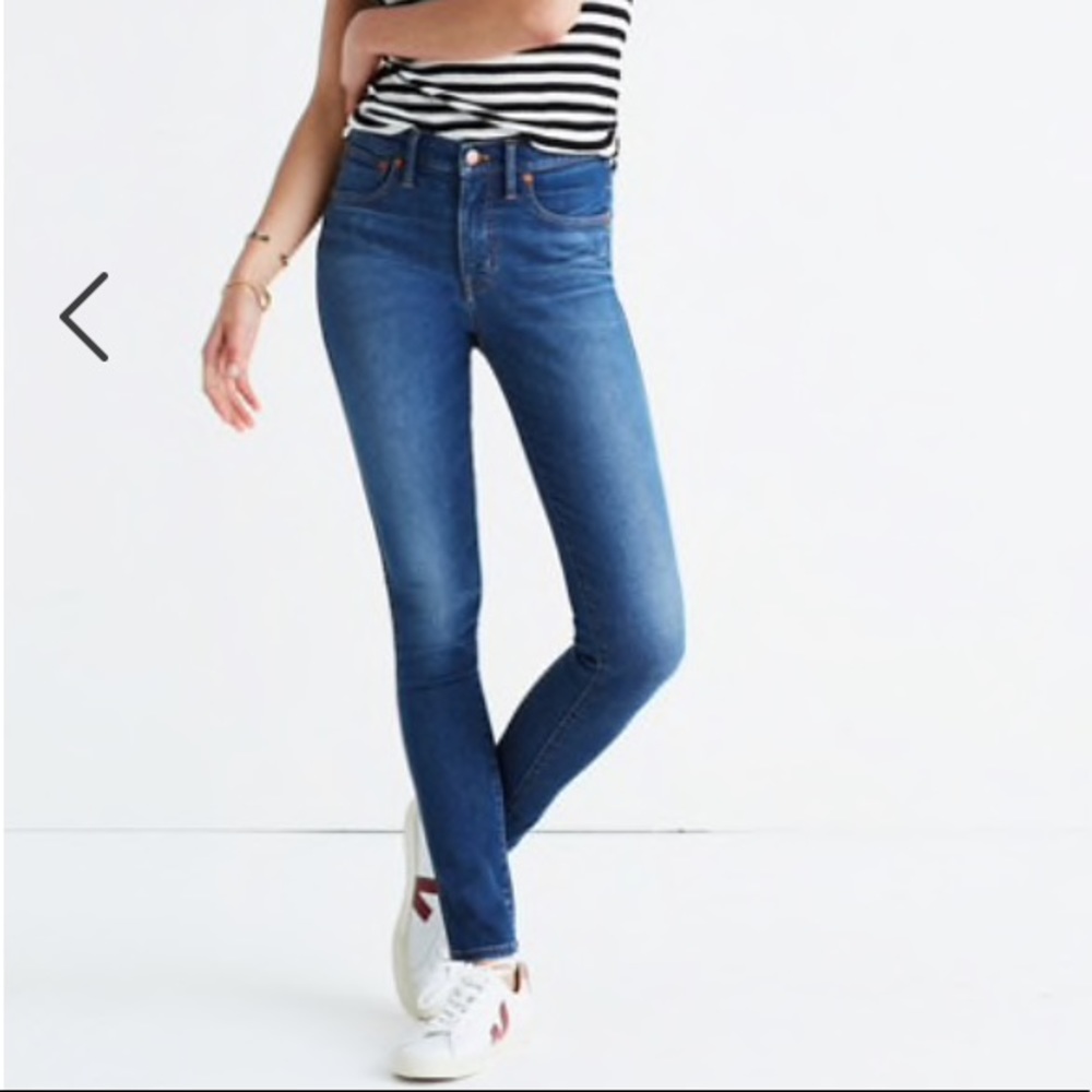 Sz 24 Madewell 9” high riser skinny jeans